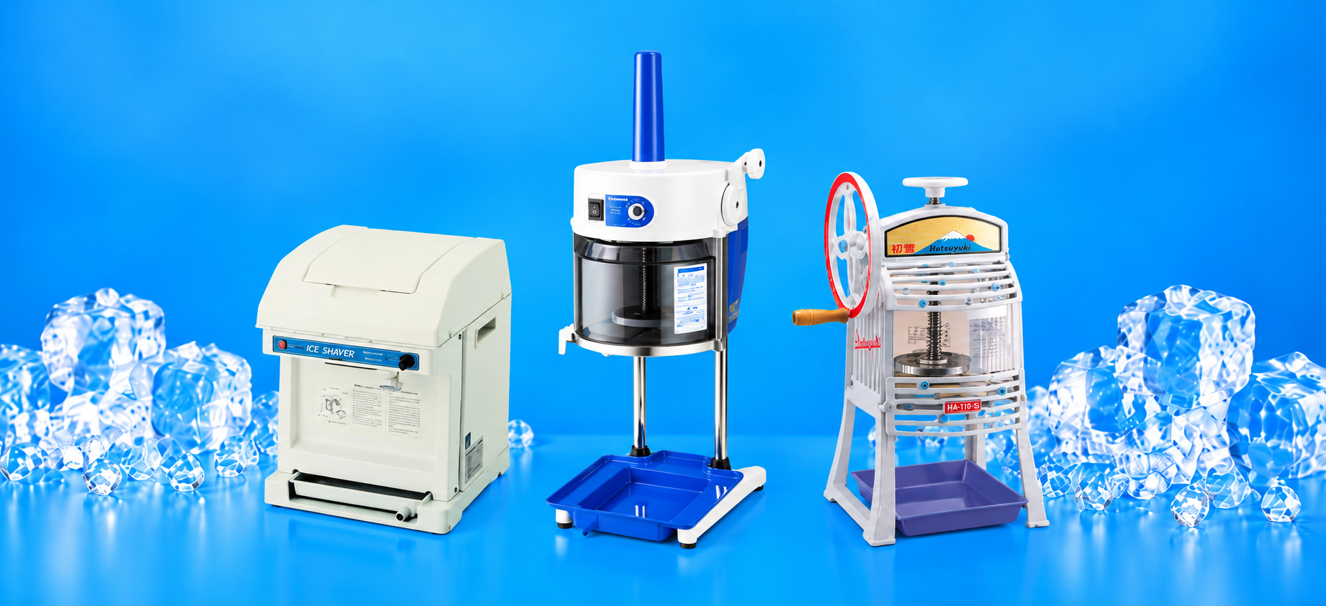 Hatsuyuki ice shaver model HC-8E,HB-600A and HA-110S