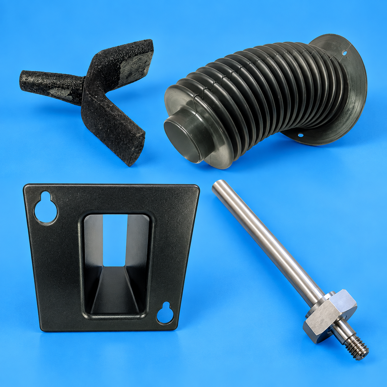 Grouping of replacement parts for Hatsuyuki ice shavers.