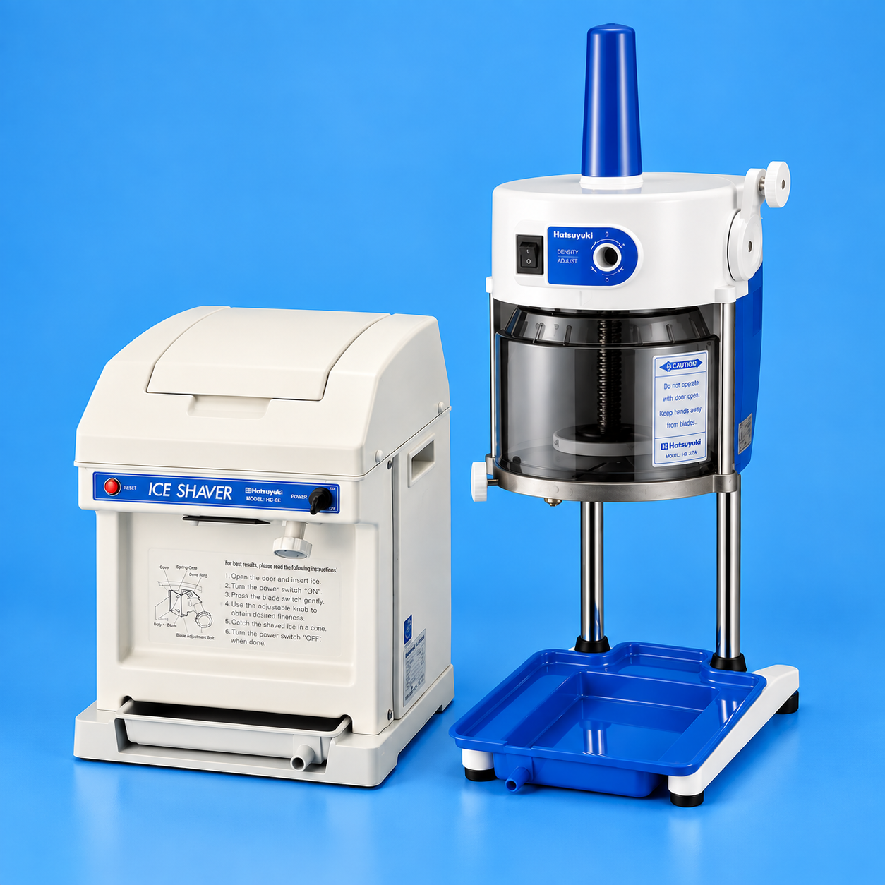Hatsuyuki ice shaver model HC-8E and HB600A