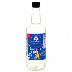 Banana - Dye-FREE Ready-to-Use Snow Cone & Shaved Ice Syrup - 100% Pure Cane Sugar