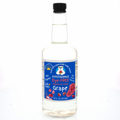 Grape - Dye-FREE Ready-to-Use Snow Cone & Shaved Ice Syrup - 100% Pure Cane Sugar