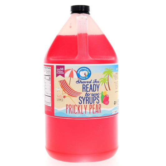 Hypothermias prickly pear pure cane sugar snow cone or shaved ice syrup 128 Fl Oz.