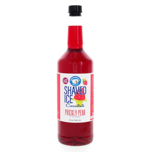 Hypothermias prickly pear shaved ice or snow cone flavor syrup concentrate 32 Fl Oz.