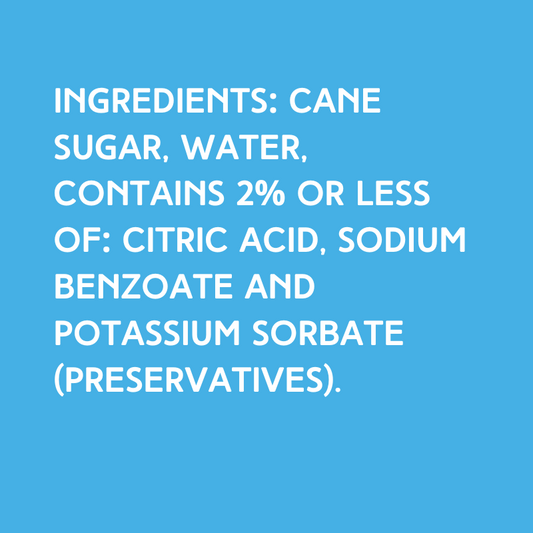 100% pure cane sugar used to make Hypothermias Simple Syrup. Clean, neutral base for slush syrup, shaved ice, and snow cones.