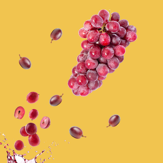 Fresh grapes representing Wild Desert Dye-FREE Grape Coffee Syrup made with pure cane sugar and no artificial dyes.