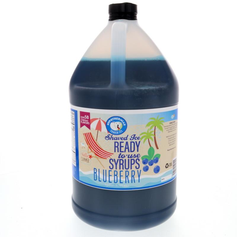 Hypothermias 100 pure cane sugar blueberry snow cone or shaved ice syrup 128 Fl Oz.