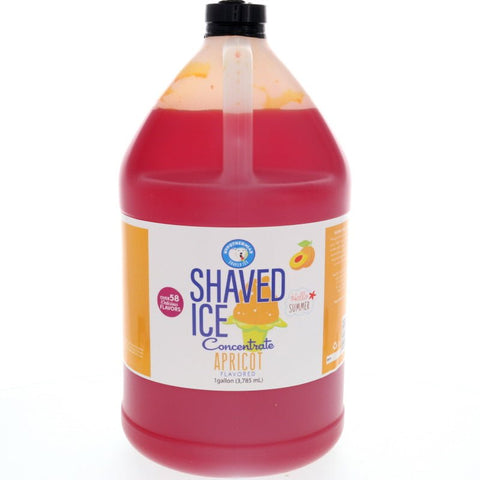 Apricot shaved ice syrup flavor concentrate 128 Fl Oz.