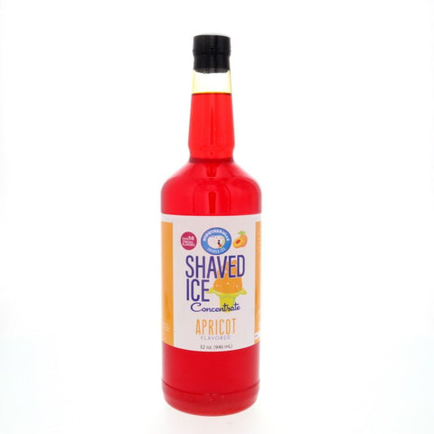 Apricot shaved ice syrup flavor concentrate 32 Fl Oz.