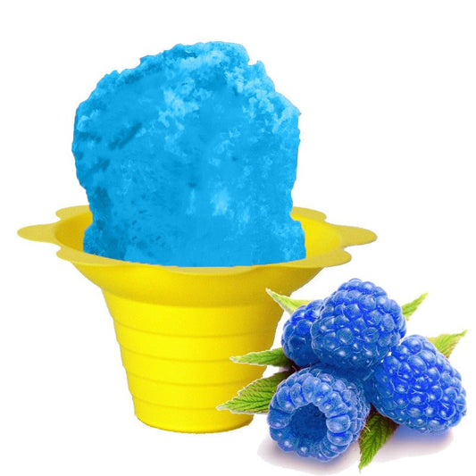 Hypothermias Blue Raspbery Syrup in Shaved Ice Flower Cup
