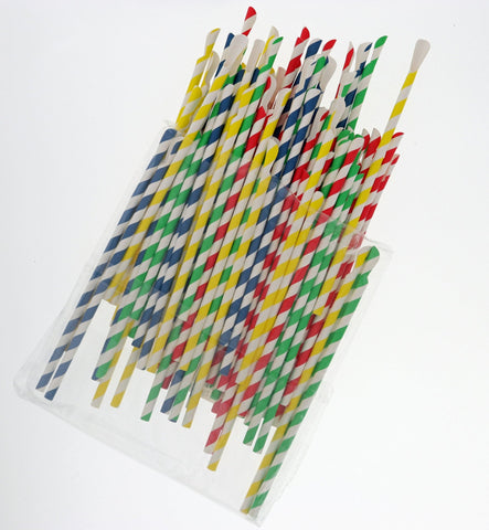Bag of 100 Eco-Friendly Paper Spoonstraws - Hypothermias.com