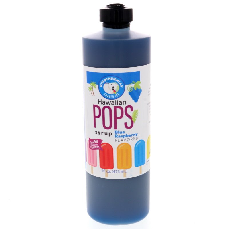 Blue Raspberry Hawaiian Pop Ready to Use Syrup - Hypothermias.com