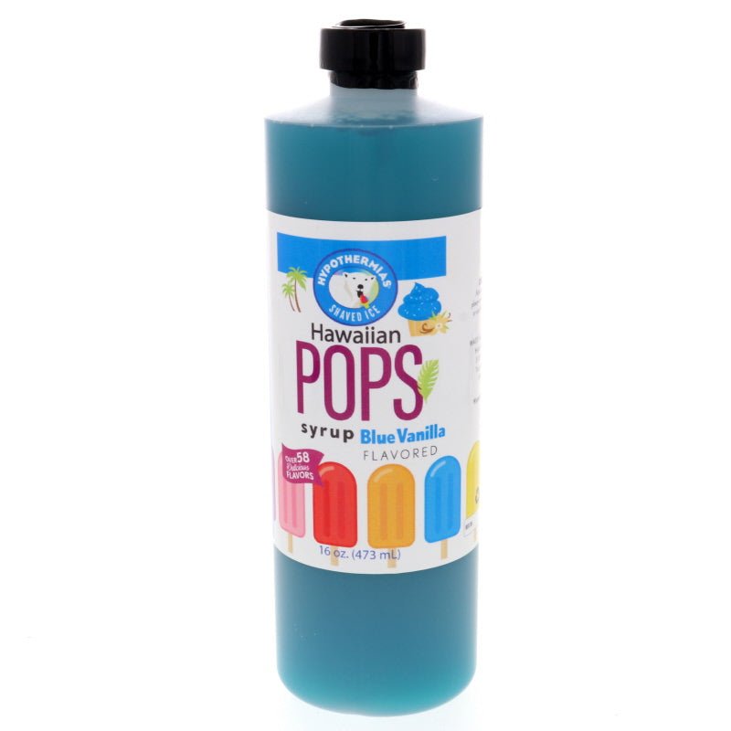 Blue Vanilla Hawaiian Pop Ready to Use Syrup - Hypothermias.com