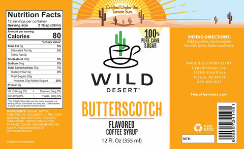 Butterscotch Coffee Syrup - Hypothermias.com