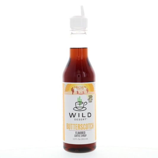 Wild Desert Butterscotch Coffee Syrup with pourer