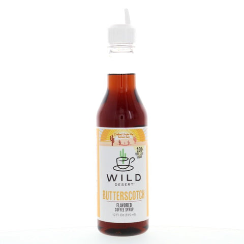 Wild Desert Butterscotch Coffee Syrup with pourer