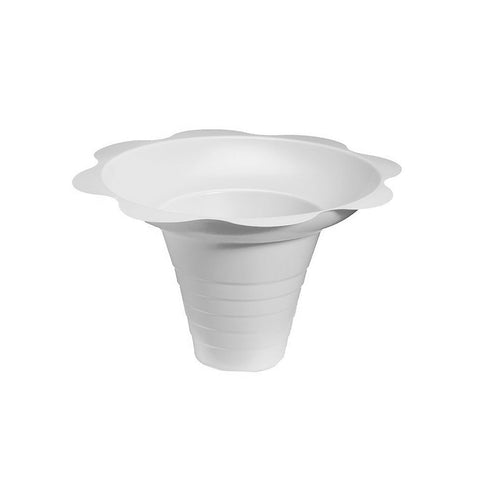 Case of 1000 Flower Cups WHITE (8 ounce, Biodegradable) - Hypothermias.com