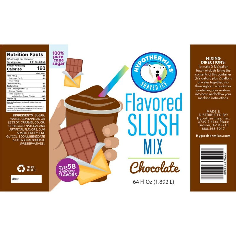 Chocolate Slush Concentrate - Hypothermias.com