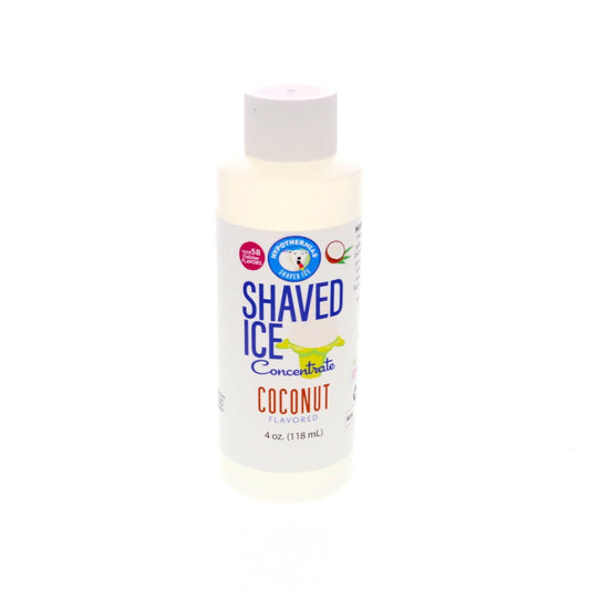 Hypothermias coconut shaved ice or snow flavor syrup concentrate 4 Fl Oz.