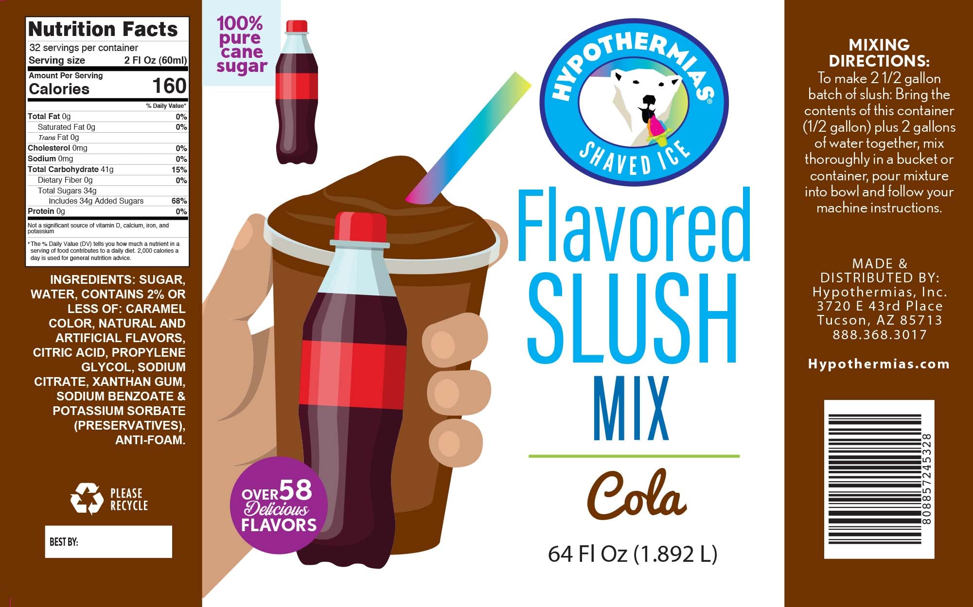 Cola Slush Concentrate - Hypothermias.com