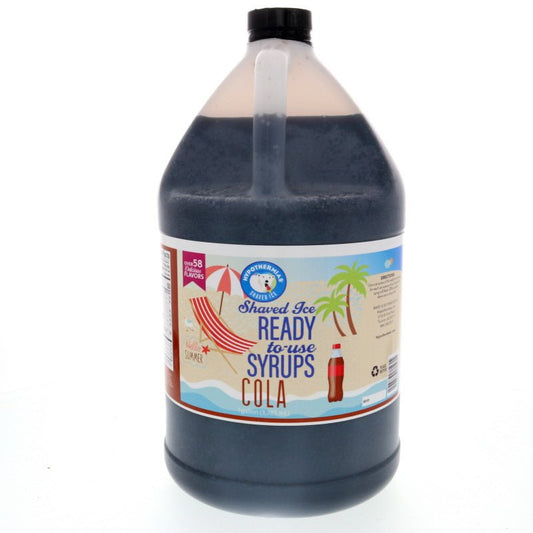 Hypothermias cola pure cane sugar snow cone or shaved ice syrup 128 Fl Oz.