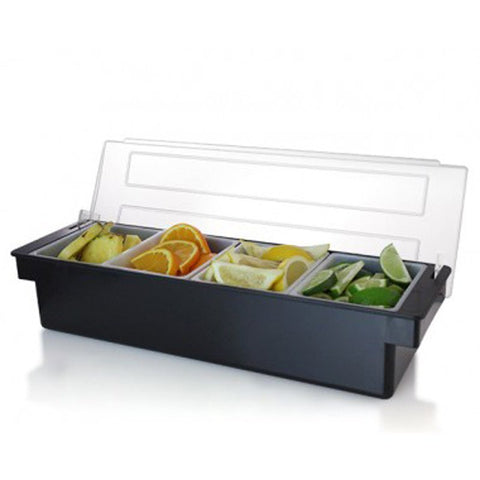Condiment Holder with Ice Bin - 4 Compartment - Hypothermias.com