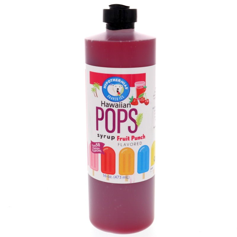 Fruit Punch Hawaiian Pop Ready to Use Syrup - Hypothermias.com