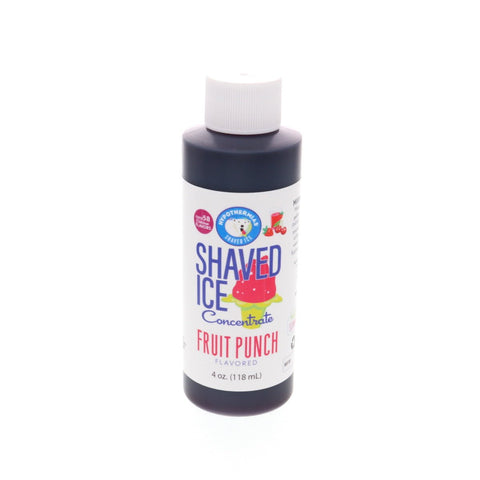 Hypothermias fruit punch shaved ice or snow cone flavor syrup concentrate 4 Fl Oz.