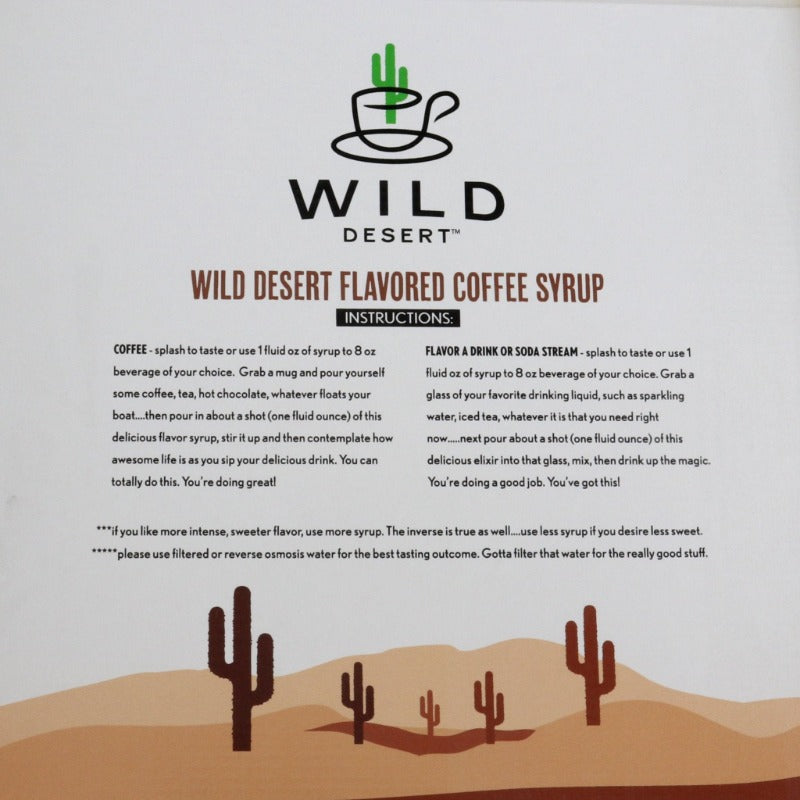 Wild Desert inside gift set box showing mixing directions.