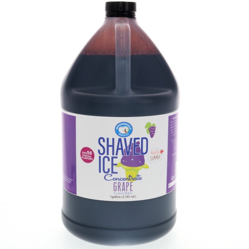 Hypothermias grape shaved ice or snow cone flavor syrup concentrate 128 Fl Oz.
