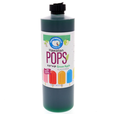 Green Apple Hawaiian Pop Ready to Use Syrup - Hypothermias.com