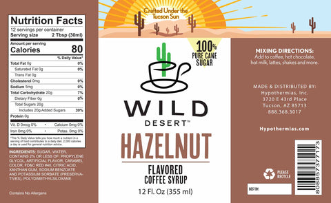 Hazelnut Coffee Syrup - Hypothermias.com