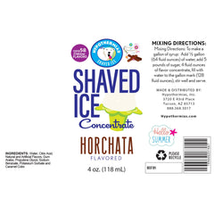 Horchata Flavor Concentrate - Hypothermias.com
