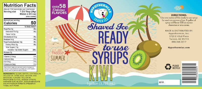 Kiwi Ready to Use Syrup - Hypothermias.com