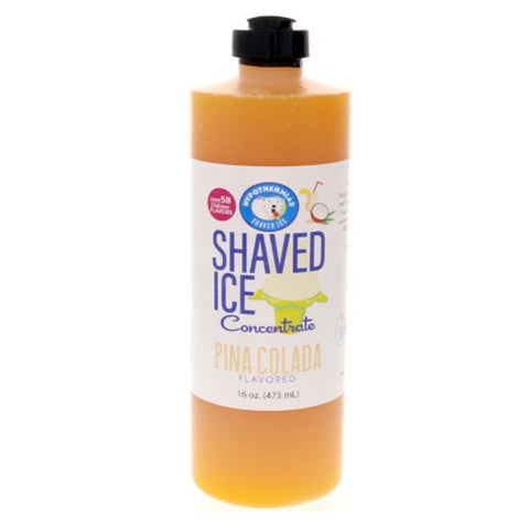 pina colada shaved ice or snow cone syrup 16 Fl Oz.