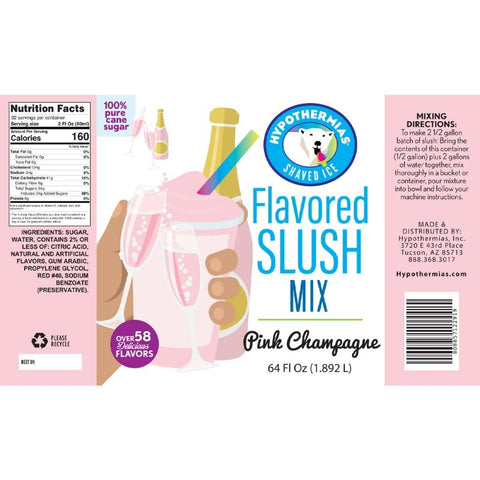 Pink Champagne Slush Concentrate - Hypothermias.com
