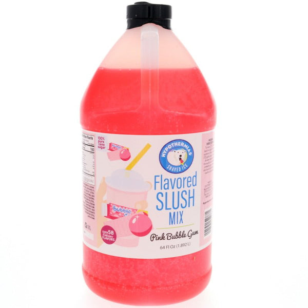 Pink Bubble Gum Frozen Slush or Slushie Base Syrup | 100% Cane Sugar ...