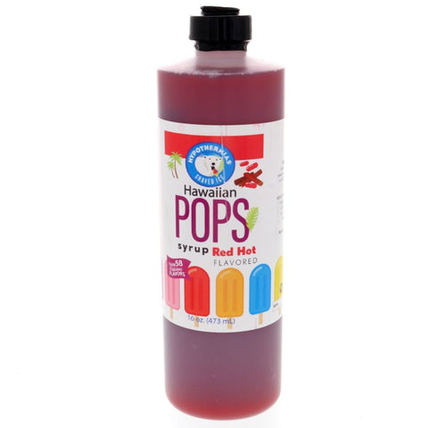 Red Hot Hawaiian Pop Ready to Use Syrup - Hypothermias.com