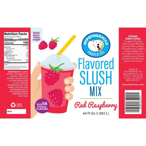 Red Raspberry Slush Concentrate - Hypothermias.com
