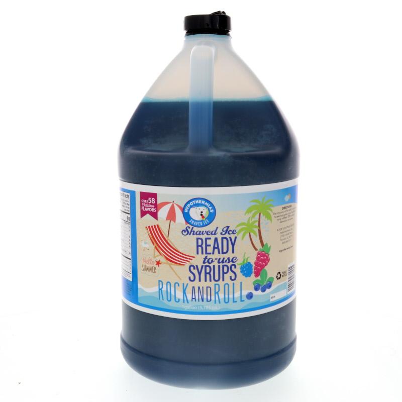 Hypothermias rock and roll pure cane sugar snow cone or shaved ice syrup 128 Fl Oz.