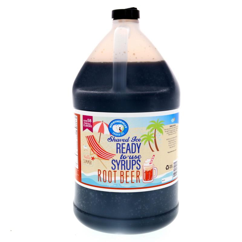 Hypothermias root beer pure cane sugar snow cone or shaved ice syrup 128 Fl Oz.