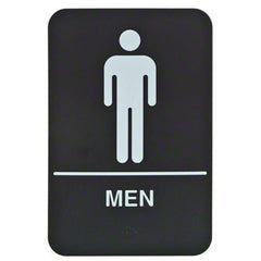 Sign-Men's Restroom with Braille - Hypothermias.com