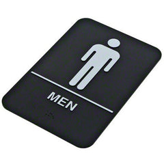 Sign-Men's Restroom with Braille - Hypothermias.com