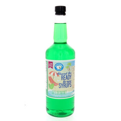 Hypothermias spearmint pure cane sugar snow cone or shaved ice syrup 32 Fl Oz.