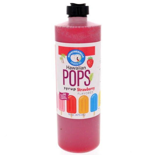Strawberry Hawaiian Pop Ready to Use Syrup - Hypothermias.com