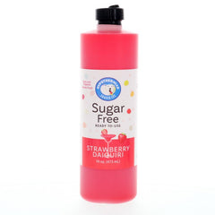 strawberry daiquiri monk fruit sweetened sugar free snow cone or shaved ice syrup 16 Fl Oz.