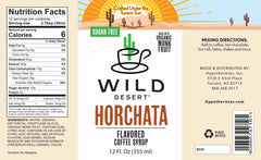 Sugar Free Horchata Coffee Syrup - Hypothermias.com