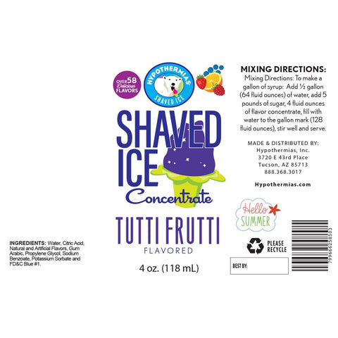 Tutti Frutti Flavor Concentrate - Hypothermias.com