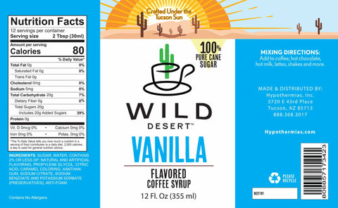 Vanilla Coffee Syrup - Hypothermias.com