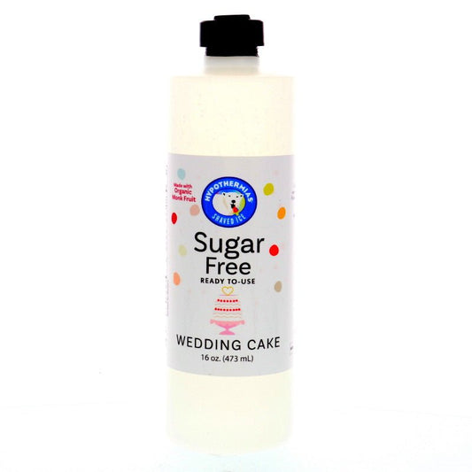 Hypothermias wedding cake sugar free snow cone syrup with monk fruit 16 Fl Oz.