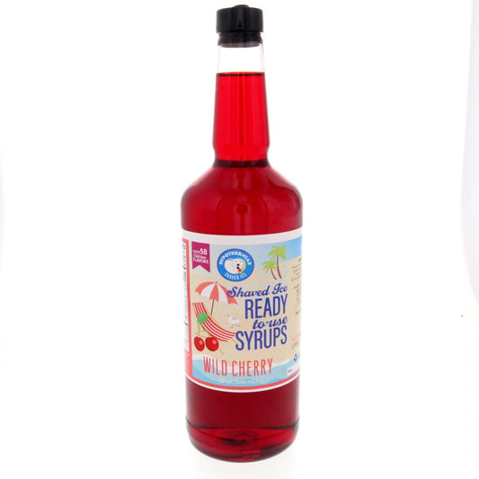 Hypothermias wild cherry pure cane sugar snow cone or shaved ice syrup 32 Fl Oz.